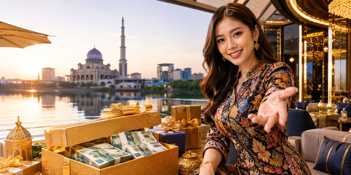 Pengguna Putrajaya membuat deposit pertaruhan dengan tema batik secara dalam talian